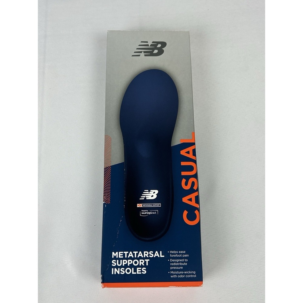 New Balance Metatarsal Support Insoles Casual Superfeet CFX Women's 4.5-6 B Blue